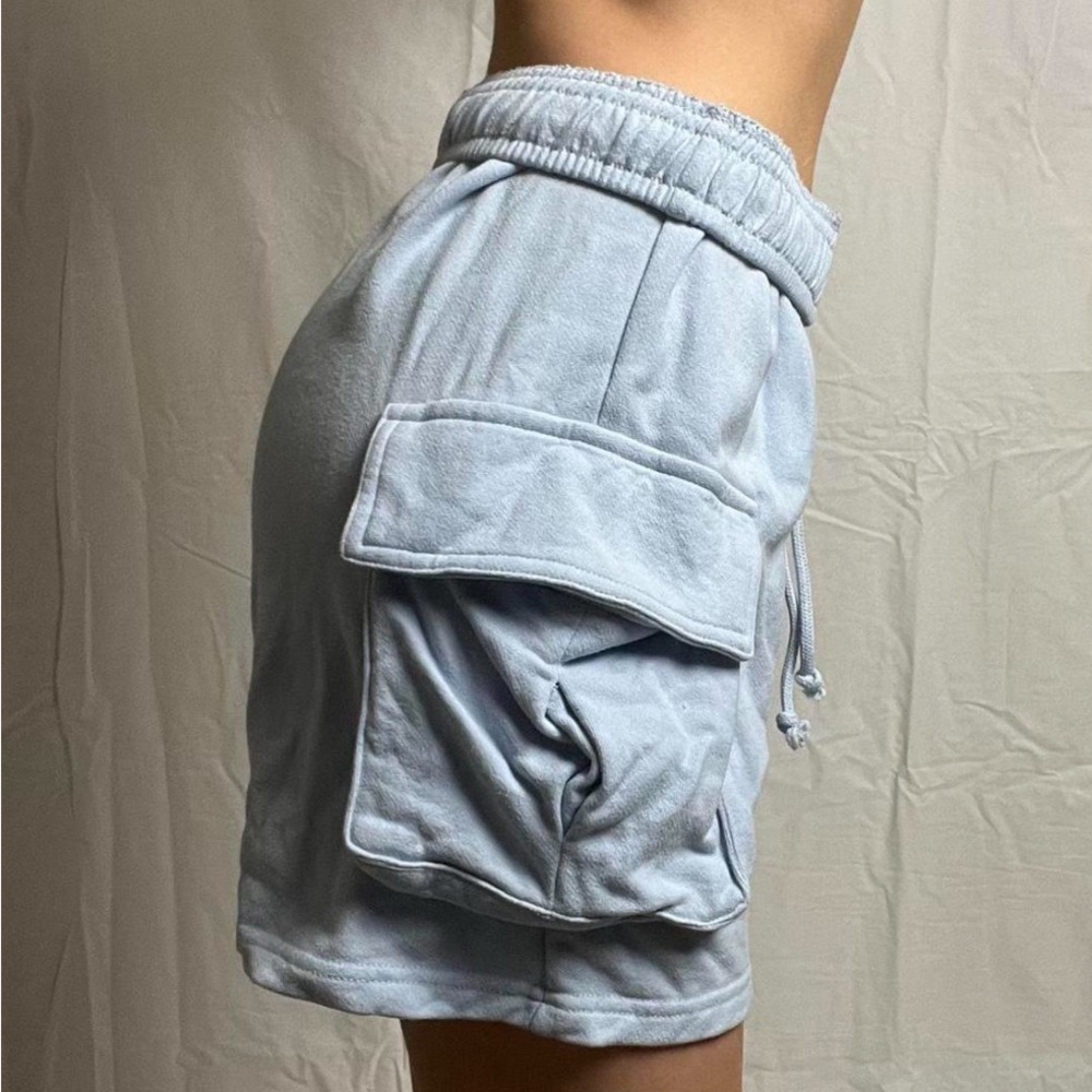 Light Blue Women's Cargo Shorts